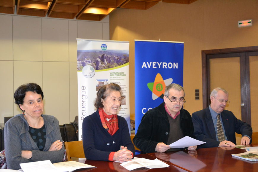 Les responsables du CPIE et Jean-François Albespy lors de la conférence de presse.