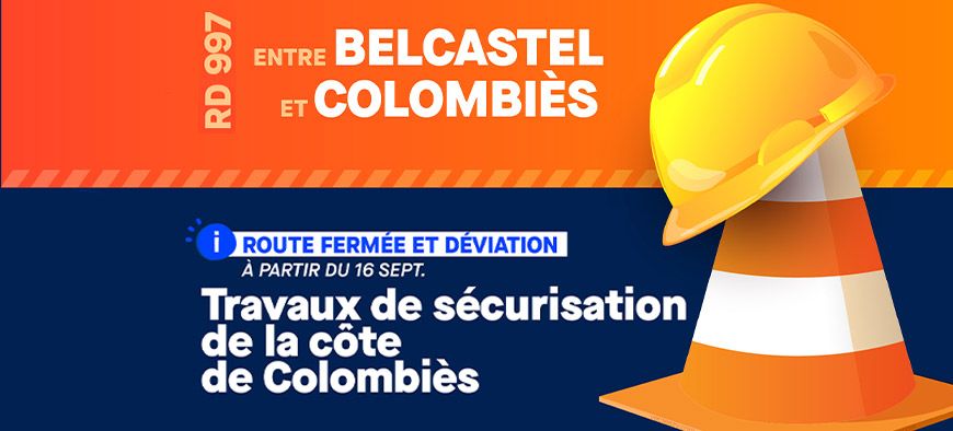 Travaux routiers Belcastel - Colombies