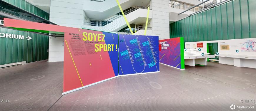 Visite virtuelle de l'exposition "Soyez sport ! La pratique sportive en Aveyron aux XIXe et XXe siècles"