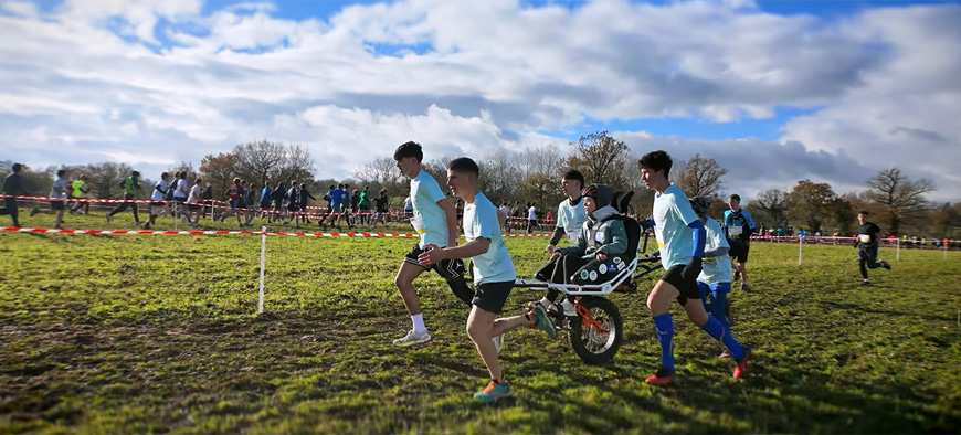 Photo du cross scolaire 2025