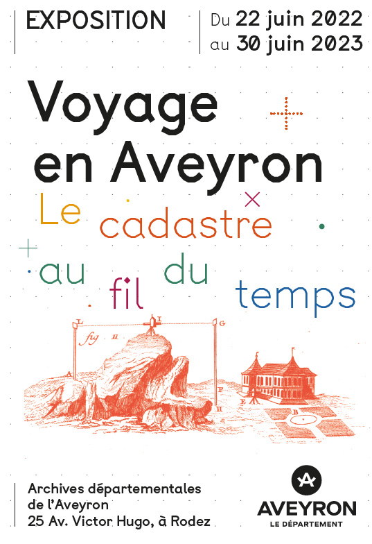 Affiche exposition Voyages en Aveyron