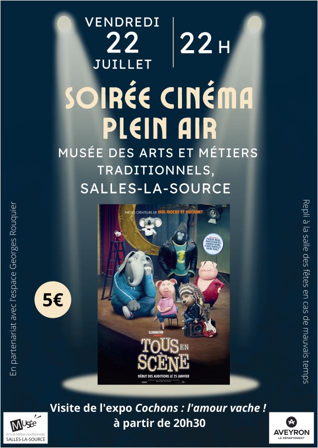 Affiche cinéma plein air Salles-la-Source