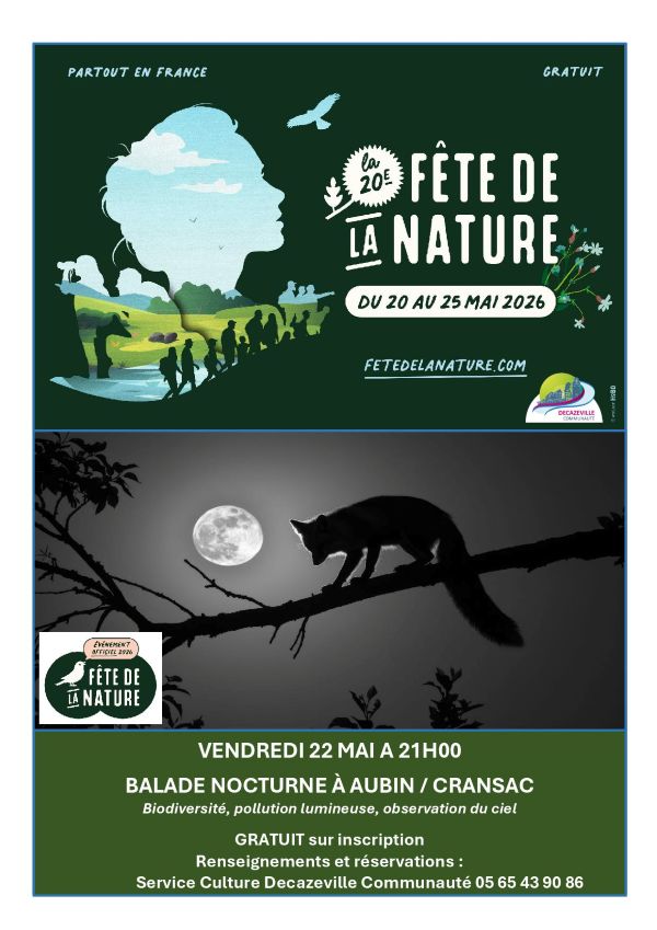 Fete de la nature 20 au 25 mai 2026