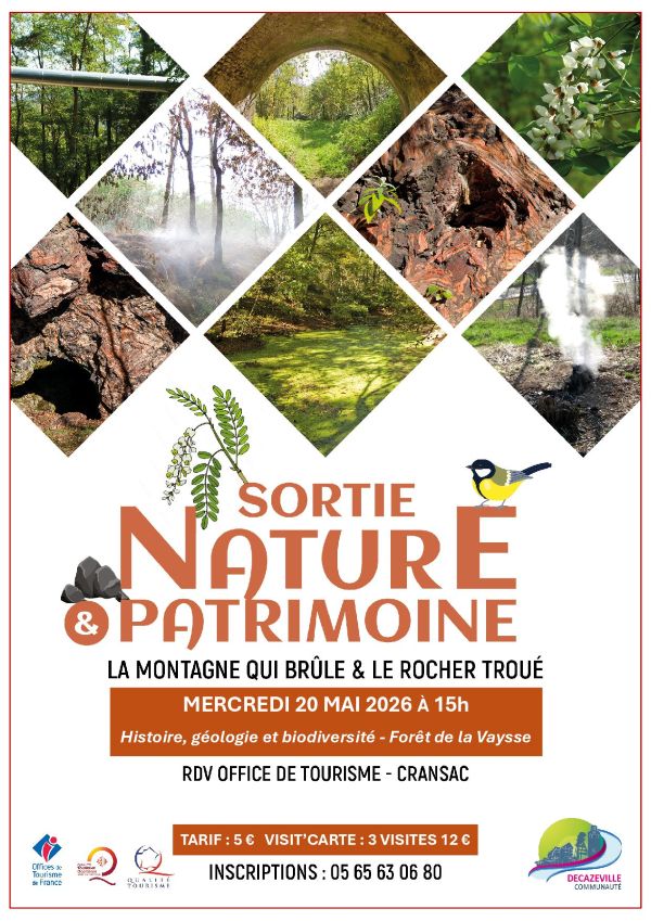 Sortie nature et patrimoine - mercredi 20 mai 2026 15h00