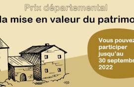 Prix départemental du patrimoine 2022