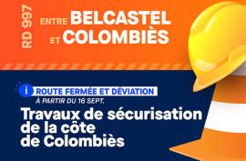 Travaux routiers Belcastel - Colombies