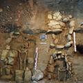 Sépultures médiévales mises au jour en 2024 sous les salles de l’ancien presbytère de Loupiac à Causse-et-Diège (cliché Clément Siauvaud, Direction de l’archéologie).