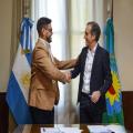 Signature de la nouvelle convention de coopération entre le Maire de Pigüé et le Président du Département de l’Aveyron le 3 décembre 2025